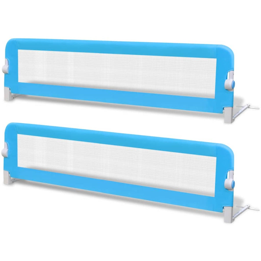 Kinderbedhekjes 2 150 x 42 cm Blauw