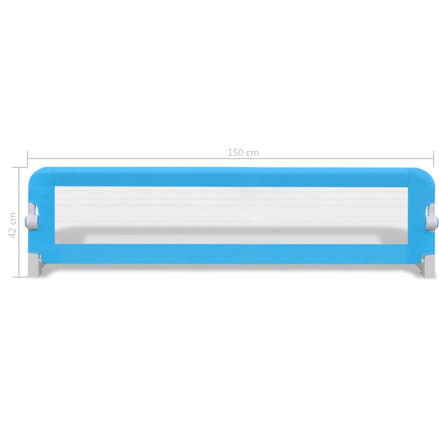 Kinderbedhekjes 2 150 x 42 cm Blauw