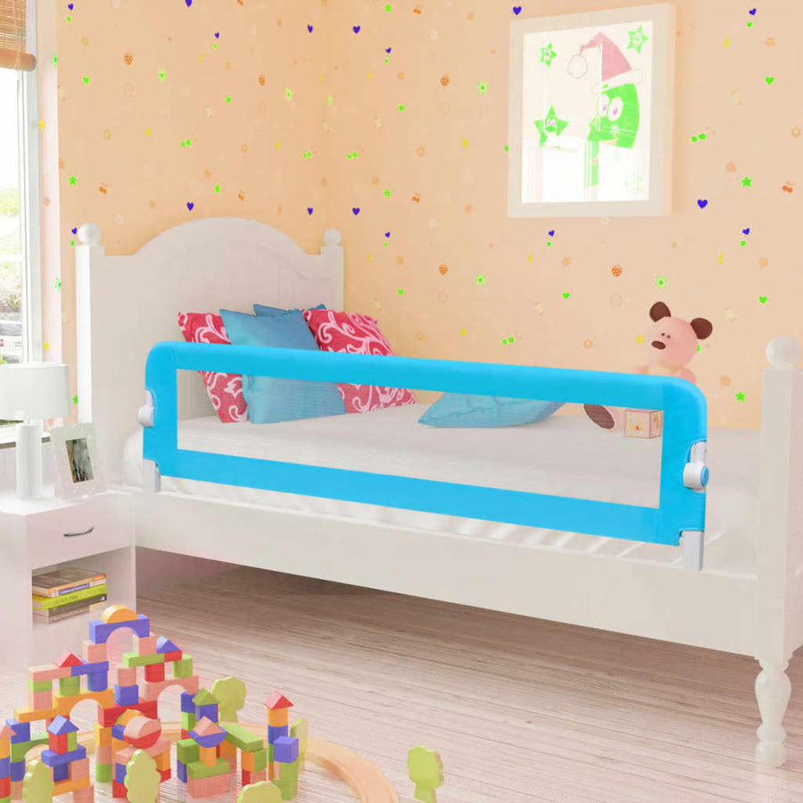 Kinderbedhekjes 2 150 x 42 cm Blauw
