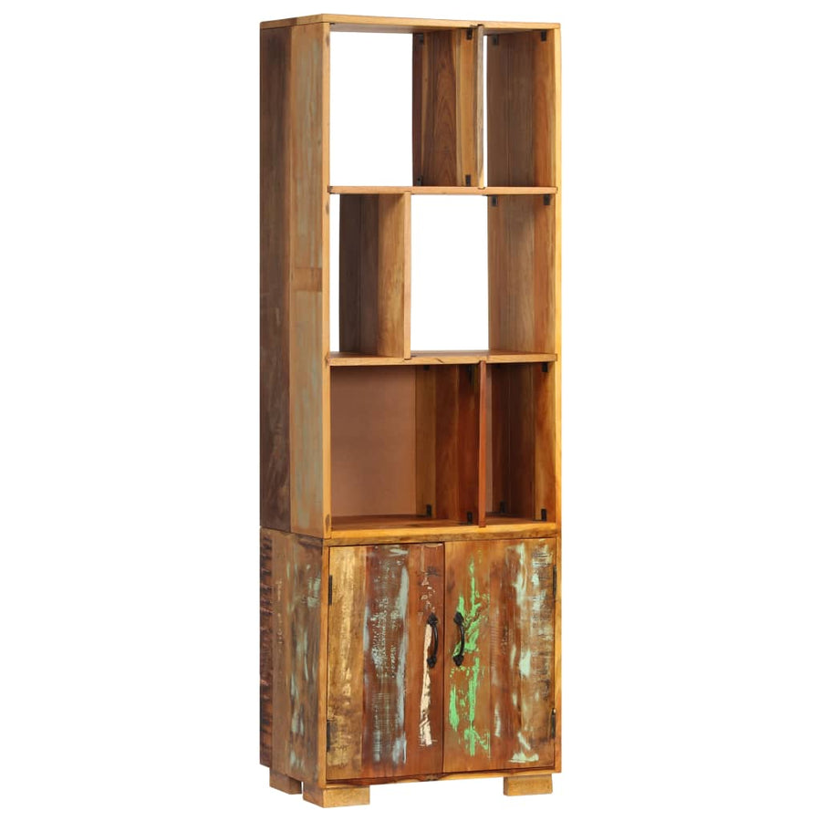 Boekenkast 60X35X80 Cm Massief Gerecycled Hout Multikleur