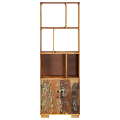 Boekenkast 60X35X80 Cm Massief Gerecycled Hout Multikleur