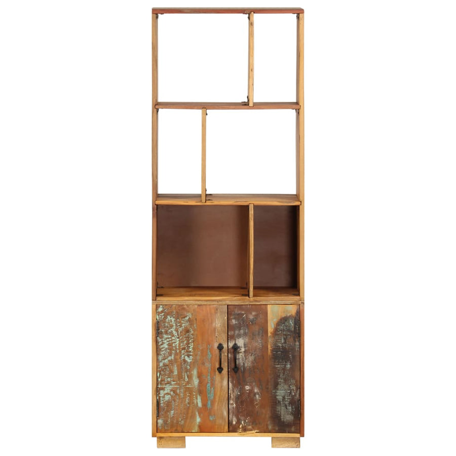 Boekenkast 60X35X80 Cm Massief Gerecycled Hout Multikleur