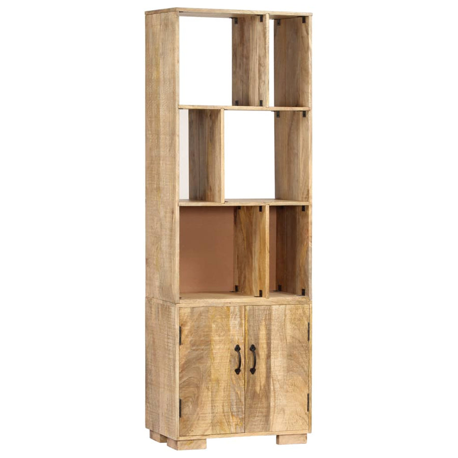 Boekenkast 60X35X80 Cm Massief Mangohout Bruin