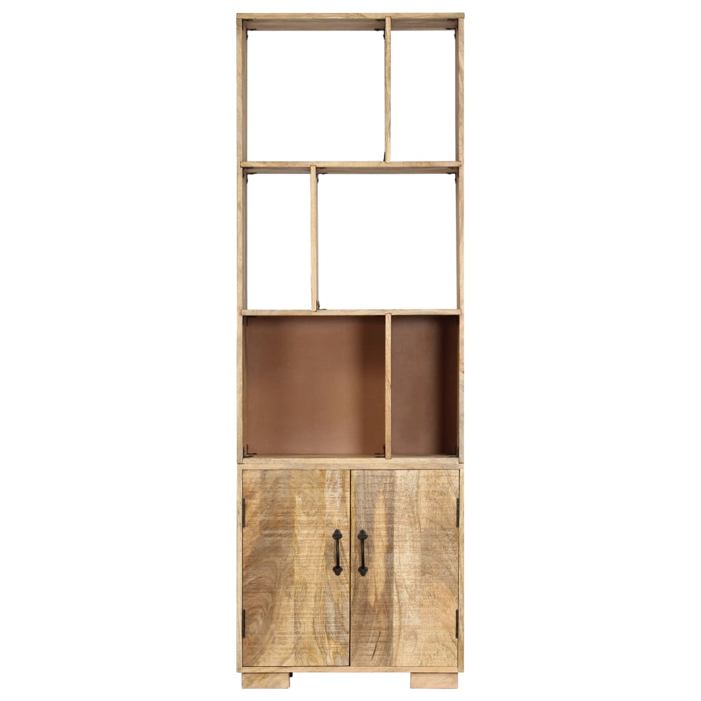 Boekenkast 60X35X80 Cm Massief Mangohout Bruin