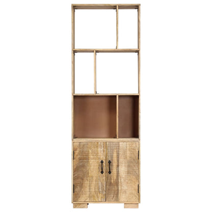 Boekenkast 60X35X80 Cm Massief Mangohout Bruin