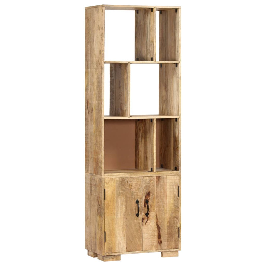 Boekenkast 60X35X80 Cm Massief Mangohout Bruin