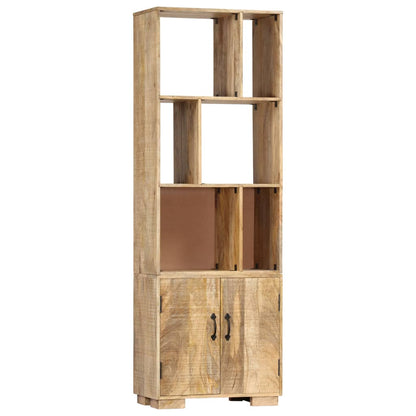 Boekenkast 60X35X80 Cm Massief Mangohout Bruin