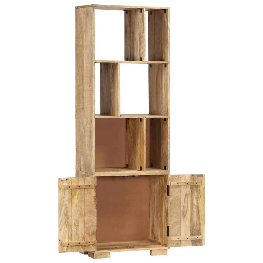 Boekenkast 60X35X80 Cm Massief Mangohout Bruin