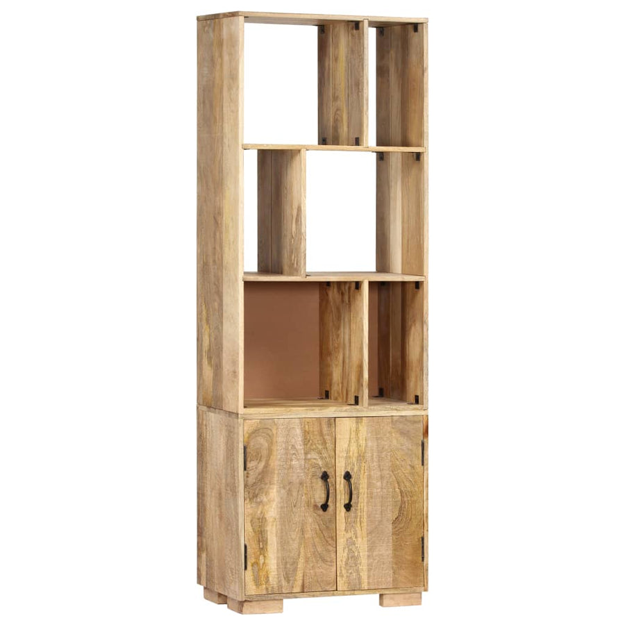 Boekenkast 60X35X80 Cm Massief Mangohout Bruin