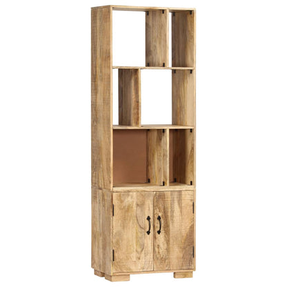 Boekenkast 60X35X80 Cm Massief Mangohout Bruin