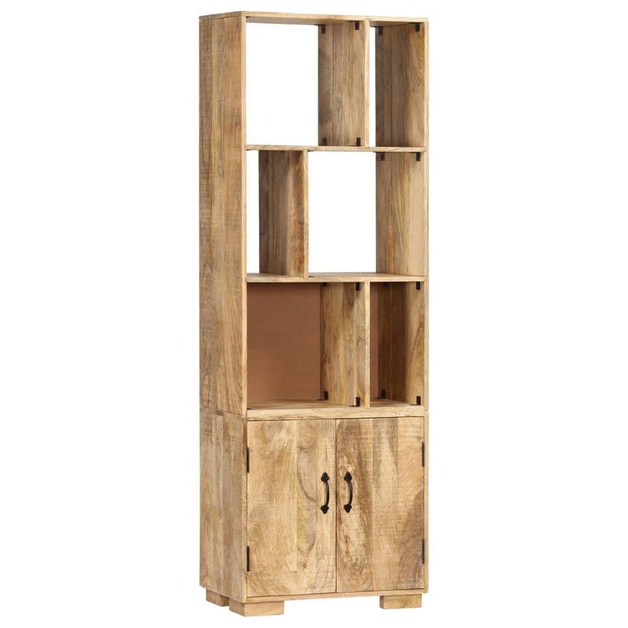 Boekenkast 60X35X80 Cm Massief Mangohout Bruin