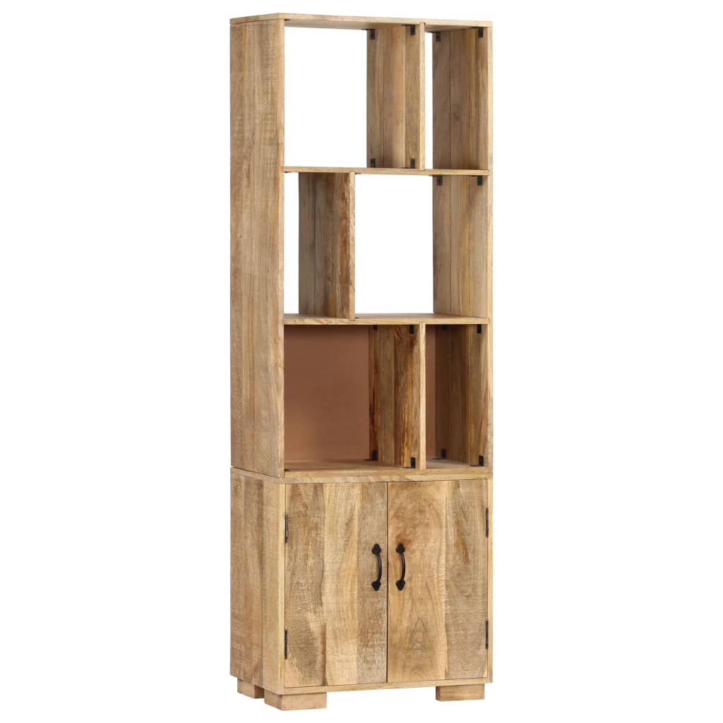 Boekenkast 60X35X80 Cm Massief Mangohout Bruin