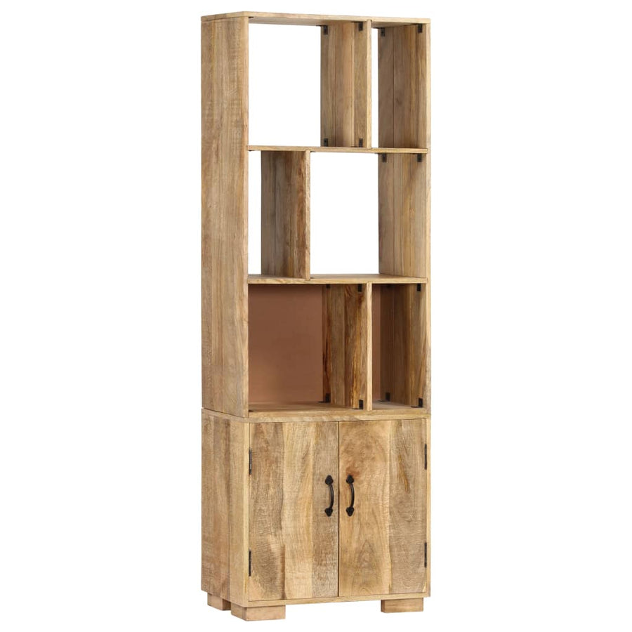 Boekenkast 60X35X80 Cm Massief Mangohout Bruin