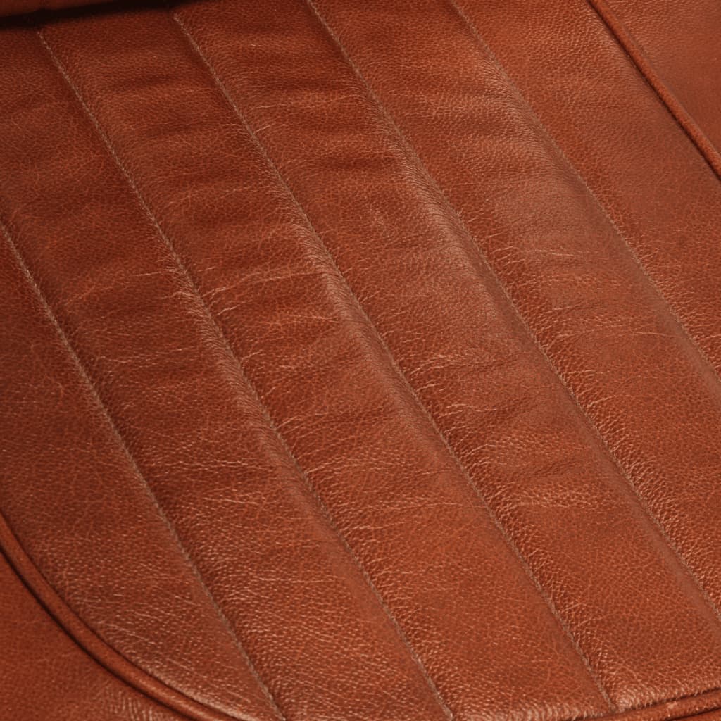 Fauteuil Luchtvaartstijl Echt Leer Bruin