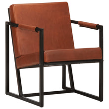 Fauteuil Echt Leer Bruin