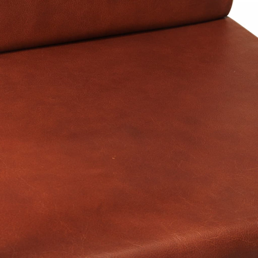 Fauteuil Echt Leer Bruin