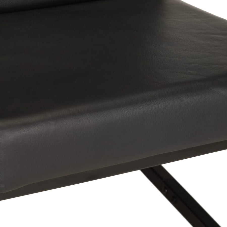 Fauteuil Echt Leer Zwart