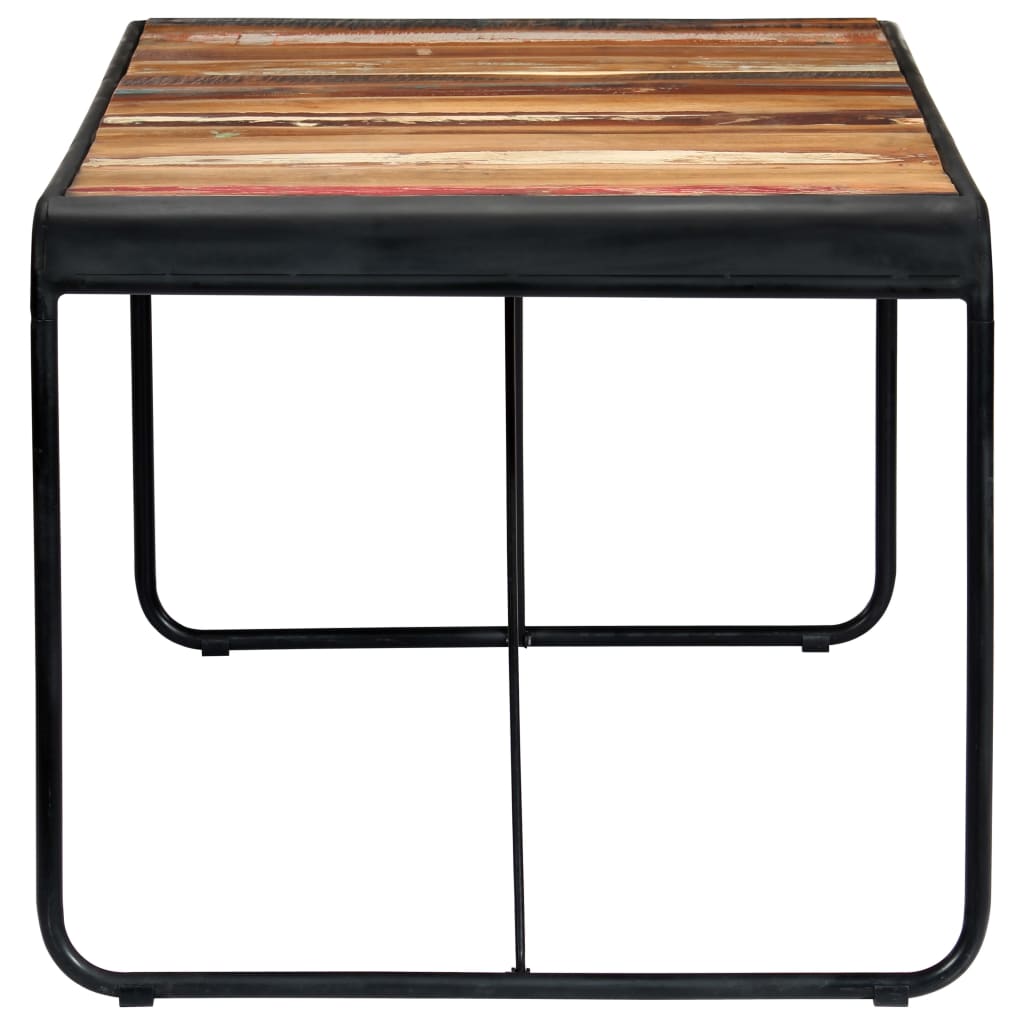 Eettafel 180x90x76 cm massief gerecycled hout 180 x 90 x 76 cm Multikleur