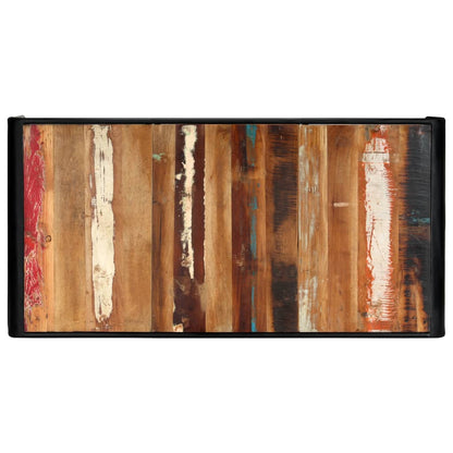Eettafel 180x90x76 cm massief gerecycled hout 180 x 90 x 76 cm Multikleur