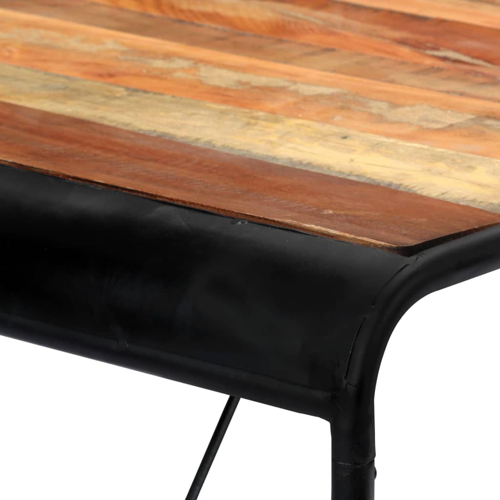 Eettafel 180x90x76 cm massief gerecycled hout 180 x 90 x 76 cm Multikleur