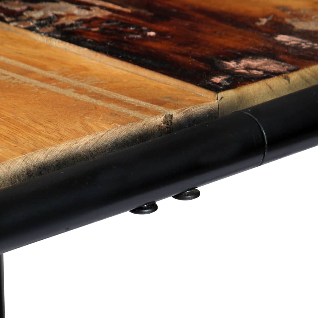 Eettafel 180x90x76 cm massief gerecycled hout 180 x 90 x 76 cm Multikleur