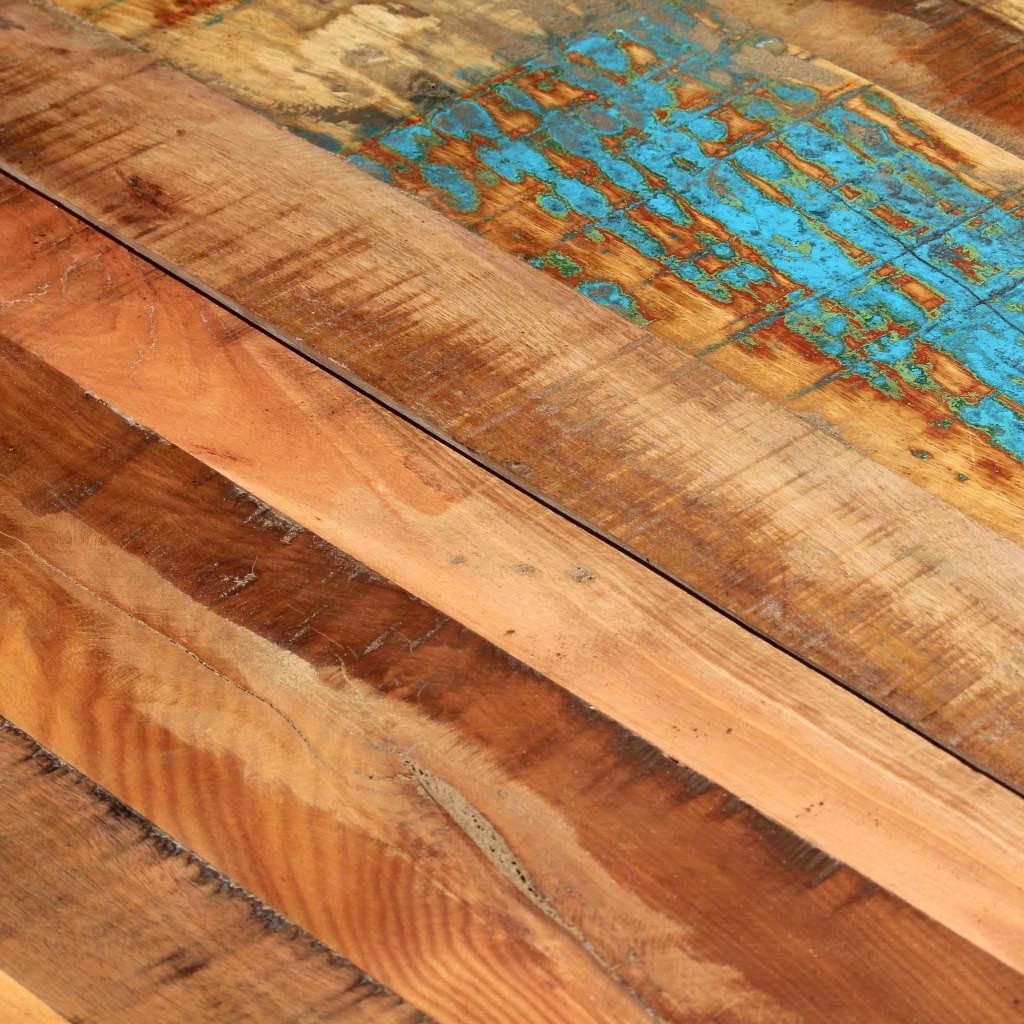 Eettafel 180x90x76 cm massief gerecycled hout 180 x 90 x 76 cm Multikleur