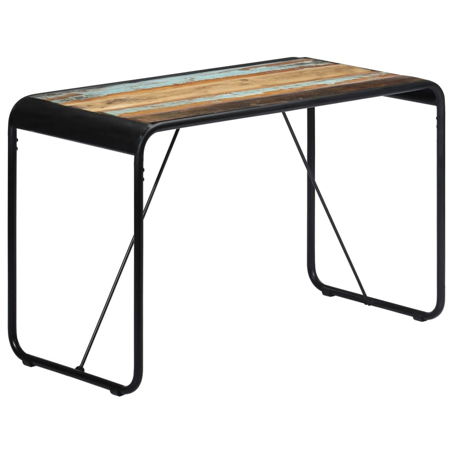 Eettafel 118x60x76 cm massief gerecycled hout 118 x 60 x 76 cm Multikleur
