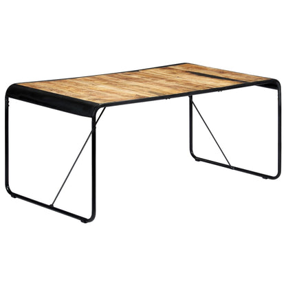 Eettafel 180x90x76 cm massief ruw mangohout 180 x 90 x 76 cm Bruin