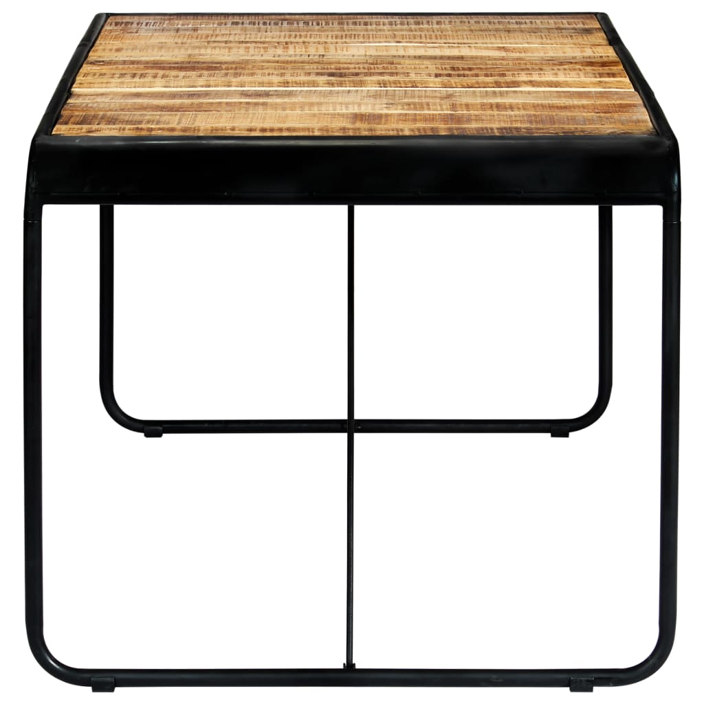 Eettafel 180x90x76 cm massief ruw mangohout 180 x 90 x 76 cm Bruin
