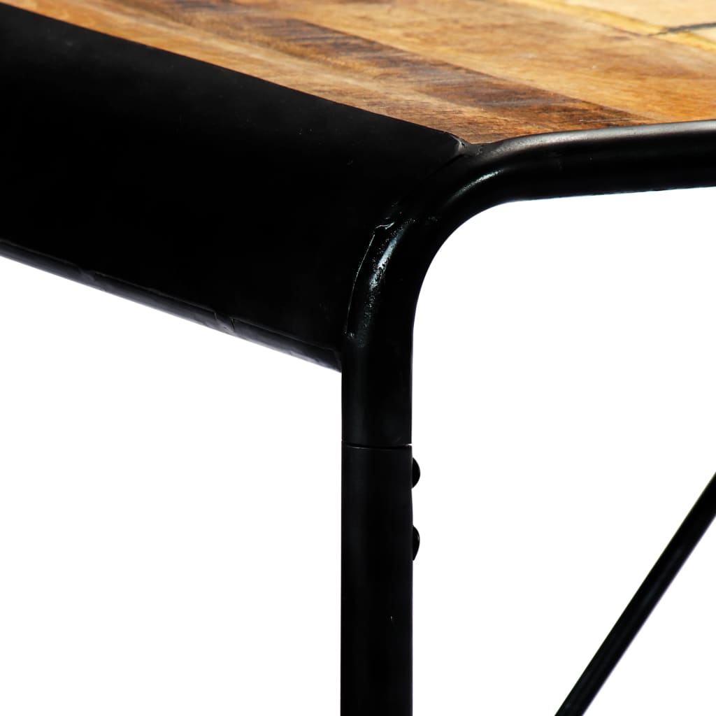 Eettafel 180x90x76 cm massief ruw mangohout 180 x 90 x 76 cm Bruin