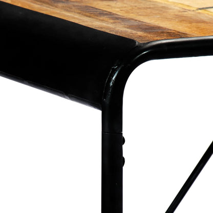 Eettafel 180x90x76 cm massief ruw mangohout 180 x 90 x 76 cm Bruin