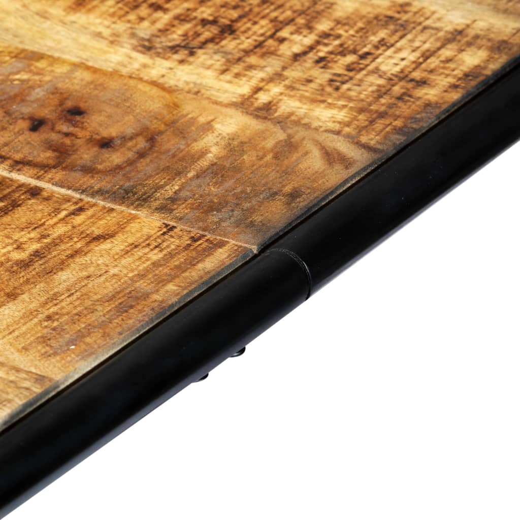 Eettafel 180x90x76 cm massief ruw mangohout 180 x 90 x 76 cm Bruin