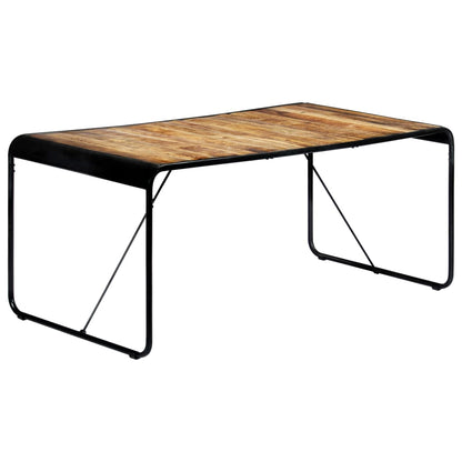 Eettafel 180x90x76 cm massief ruw mangohout 180 x 90 x 76 cm Bruin