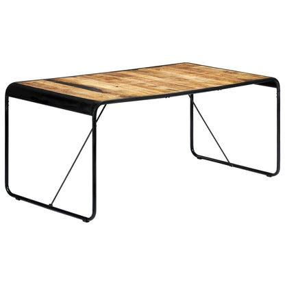 Eettafel 180x90x76 cm massief ruw mangohout 180 x 90 x 76 cm Bruin