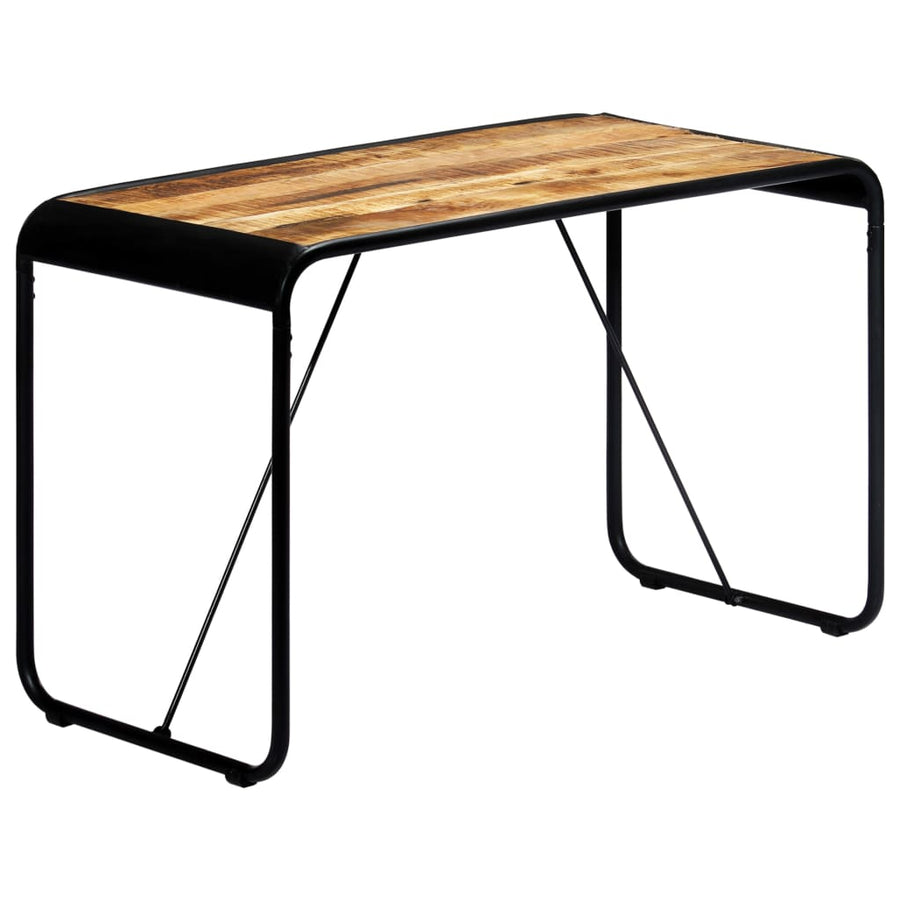 Eettafel 118x60x76 cm massief ruw mangohout 118 x 60 x 76 cm Bruin