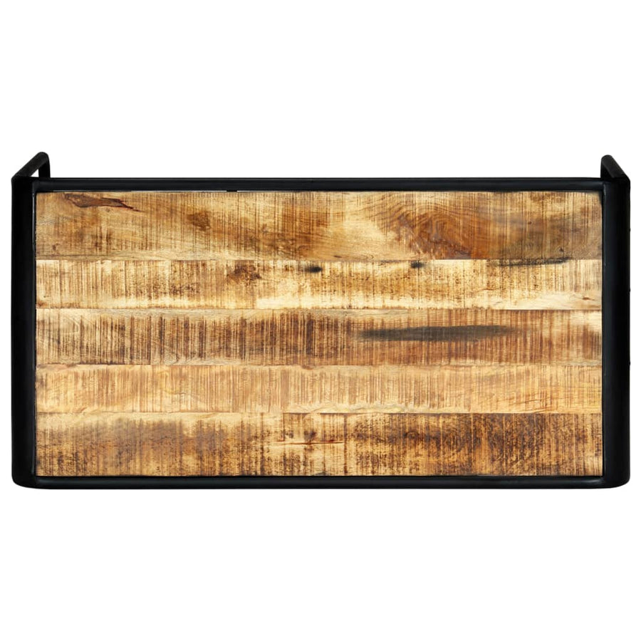 Eettafel 118x60x76 cm massief ruw mangohout 118 x 60 x 76 cm Bruin