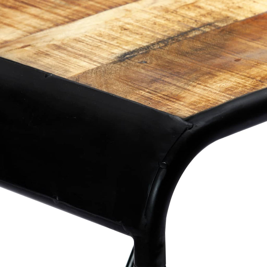 Eettafel 118x60x76 cm massief ruw mangohout 118 x 60 x 76 cm Bruin