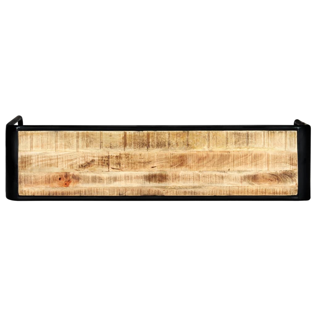 Wandtafel 40X35X76 Cm Massief Ruw Mangohout Bruin