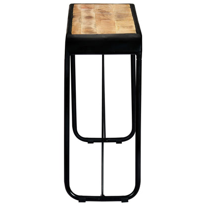 Wandtafel 40X35X76 Cm Massief Ruw Mangohout Bruin