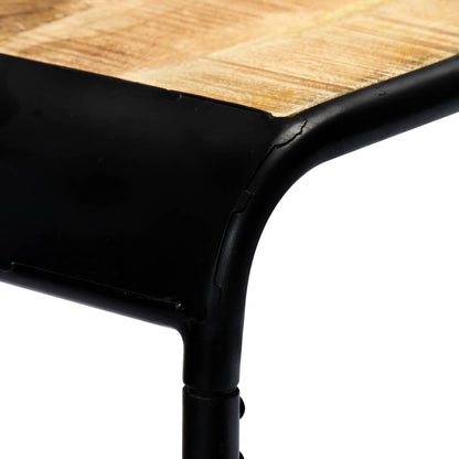 Wandtafel 40X35X76 Cm Massief Ruw Mangohout Bruin