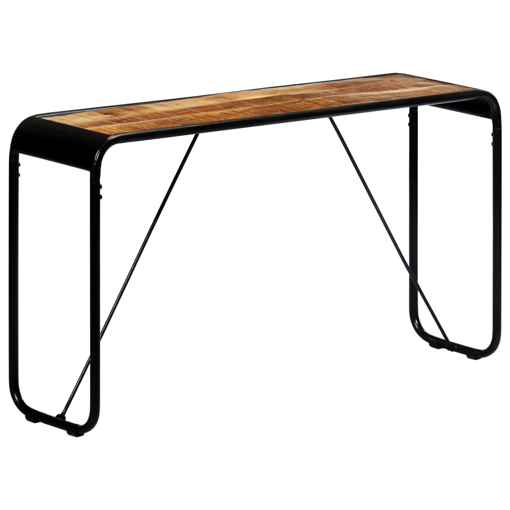 Wandtafel 40X35X76 Cm Massief Ruw Mangohout Bruin