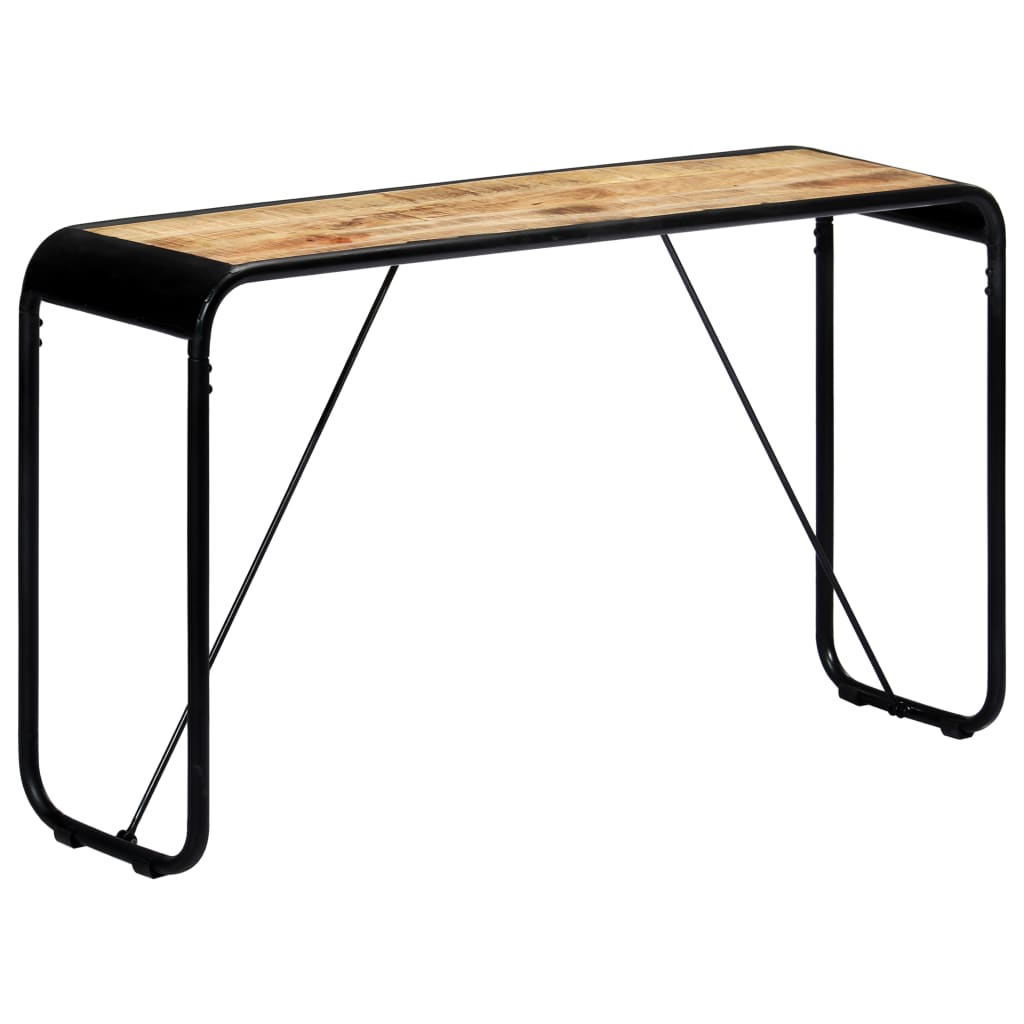 Wandtafel 40X35X76 Cm Massief Ruw Mangohout Bruin