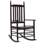 Schommelstoel populierenhout bruin 60,5x82x114 cm