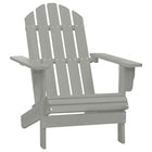 Tuinstoel massief hout grijs 70x153x88 cm