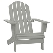 Tuinstoel massief hout grijs 70x153x88 cm