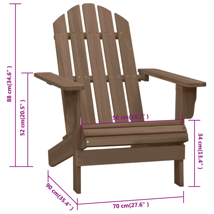 Tuinstoel Hout Bruin