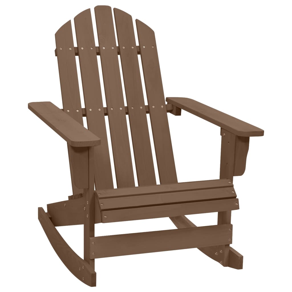 Tuinschommelstoel hout bruin