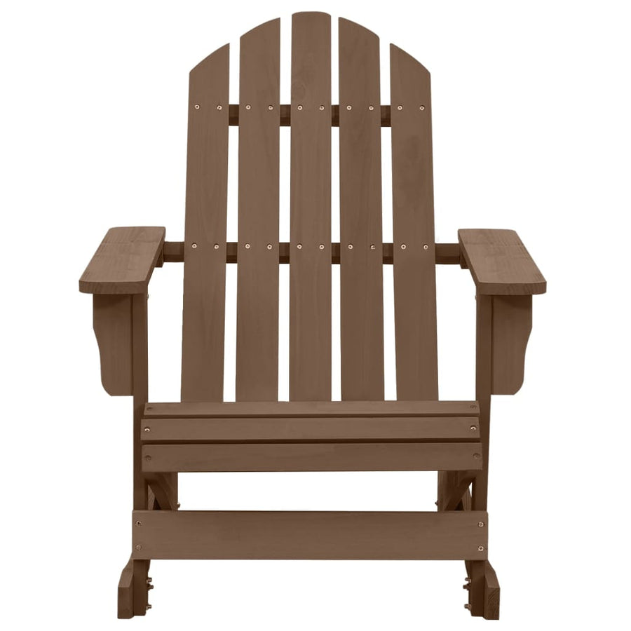 Tuinschommelstoel hout bruin