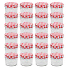 Jampotten 110 ml glas rood 24 stuks