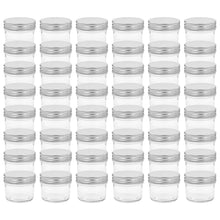 Jampotten Met Kleurige Deksels 110 Ml Glas 48 Zilver